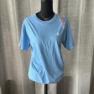 Volcom Blue Short Sleeve Tee Casual Crew Neck